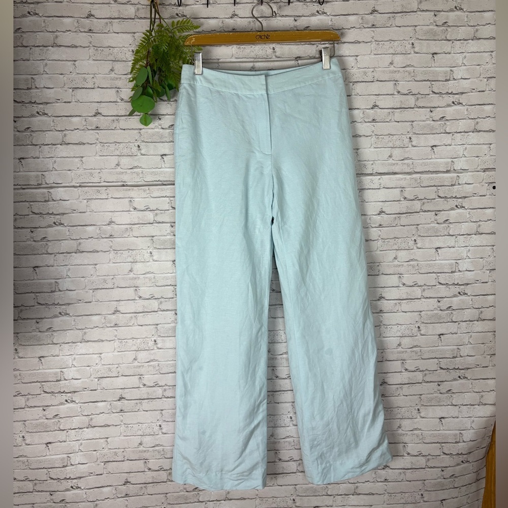 Isabella DeMarco Light Blue Linen Blend Trousers